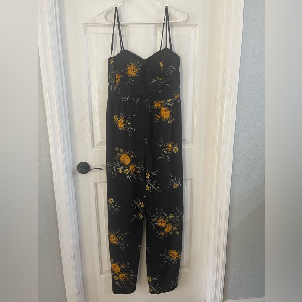 Band of Gypsy Floral Jumpsuit Sz L